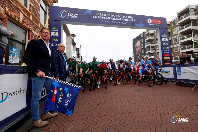 2023 UEC Road European Championships - Drenthe - Under 23 Men's Road Race - Coevorden - Col Du VAM 108 km - 22/09/2023 -  - photo Luca Bettini/SprintCyclingAgency?2023